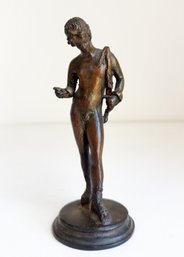 Grand Tour Bronze Sculpture Aafter Roman Bronze Of Narcissus