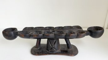 Antique African Wooden Mancala Game Board
