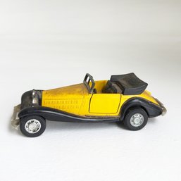Vintage Die-cast Metal Yellow Toy Car.