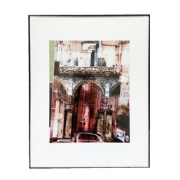 Framed Photography Collage. Digital Pigment Print. City Scene Abstract Art. Unsigned. Photo Montage.