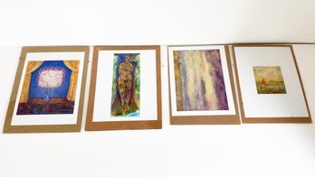 Four Unframed Colorful Art Prints. Some Are By Artist Carolyn Holman. Abstract Art. Wall Art. Home Decor.