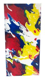 Colorful Fluid Pour Abstract Painting. 9.50' X 20'