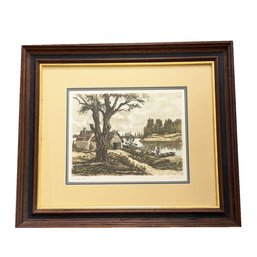 Framed Landscape Print. Editioned. Signed.