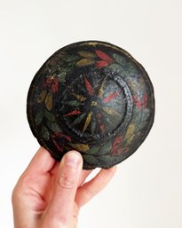Antique, Hand-painted Iron Clock Weight/Pendulum