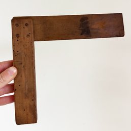 Antique Wooden Try Square. Wood Working/carpentry Tool. Dated 1812