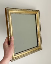 Antique Giltwood Lemon Gold Framed Mirror, Rectangle
