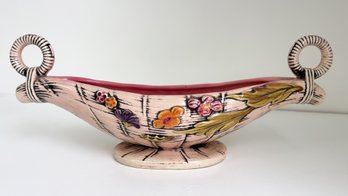 Vintage Hull Pottery Blossom Flite Console Bowl