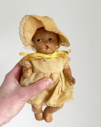 Antique Composition Baby Doll. 8 Inches Tall.