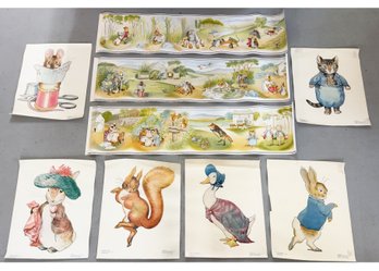 Collection Of Beatrix Potter Character Prints. Paper. Artwork. Frederick Warne & Co. Ltd.
