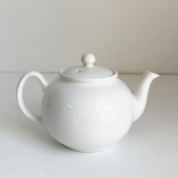 White Ceramic Pier 1 Tea Pot