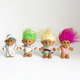 Four (4) Vintage Troll Dolls.