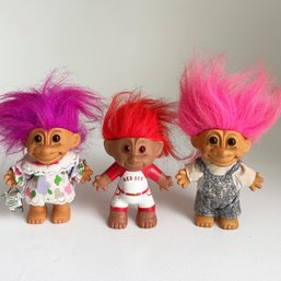 Three (3) Vintage Troll Dolls