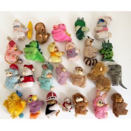 Collection Of Vintage Plush Pencil Hugger Toys. Grippers. 1980s Fun Toys. Nostalgia. Characters.