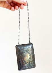 Antique Engraved Sterling Silver Coin Purse