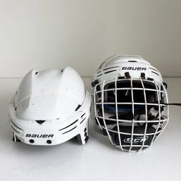 Pre-owned Bauer Hockey Helmets, White Colors