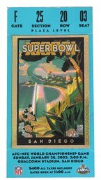 Ticket For Super Bowl XXXVII