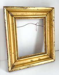Antique 19th Century Gilt Wood Picture Frame. 'lemon Gold'. 14' X 16'. STUNNING!!