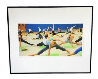 Framed Photograph By Arthur Fink. 2012. Dancers In Studio. Environmental Portait.