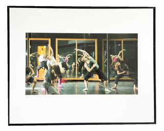 Framed Photography By Arthur Fink Of A Group Of Contemporary Dancers Stretching In Studio Setting. 2012