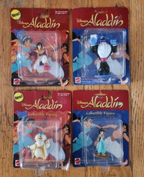 Lot Of 4 Vintage 1993 Disney Aladdin Mattel Collectible Figures Sealed Jasmine Prince Ali Sultan Genie