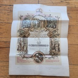 1900 German American Marriage Certificate Baltimore MD St Pauls Lutheran Church Pastor John Rudolph Signed