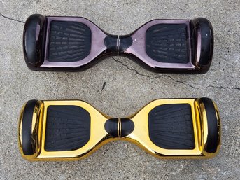 Lot Of 2 - Hoverbird LBW11 Hoverboards - Metallic Gold & Purple