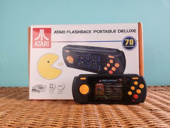 Atari Flashback Portable Deluxe Handheld Console, 70 Built-In Games, 40th Anniversary Edition With Box