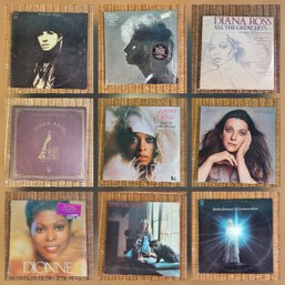 Vinyl Record Lot - Barbra Streisand Diana Ross Carole King Tapestry 9 LP Collection Vintage Classic Pop Soul