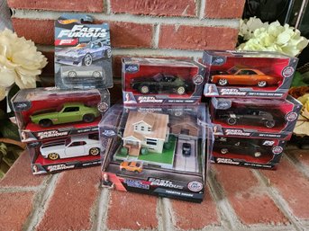 Ride Or Die Fast & Furious Jada 1:32 Diecast Collection With Toretto House Nano Scene And Hot Wheels Corvette