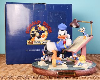 Donald Duck 65 Feisty Years Figural Scene Bruce Lau Limited Edition Disney Gallery With Box