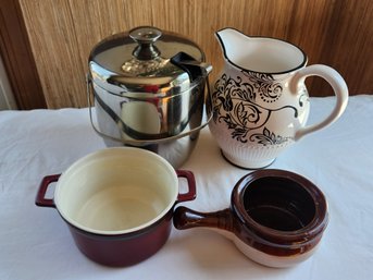 Vintage American Atelier Sonnet Pitcher & Nantucket Cookware Mixed Lot
