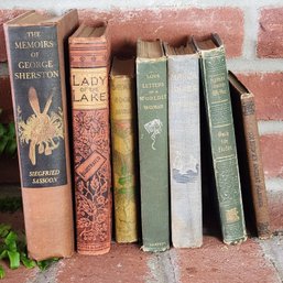 Antique Vintage Book Collection Lot 7 Memoirs George Sherston Lady Lake Sketch Book Ancient Mariner Heine