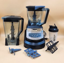 Ninja Pro System 1100 Blender & Food Processor Bowl With Accessories (Tested & Working Perfectly!!!)