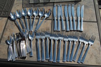 Mikasa Bennett Stainless Steel Flatware Set - Service For 6 With Extras