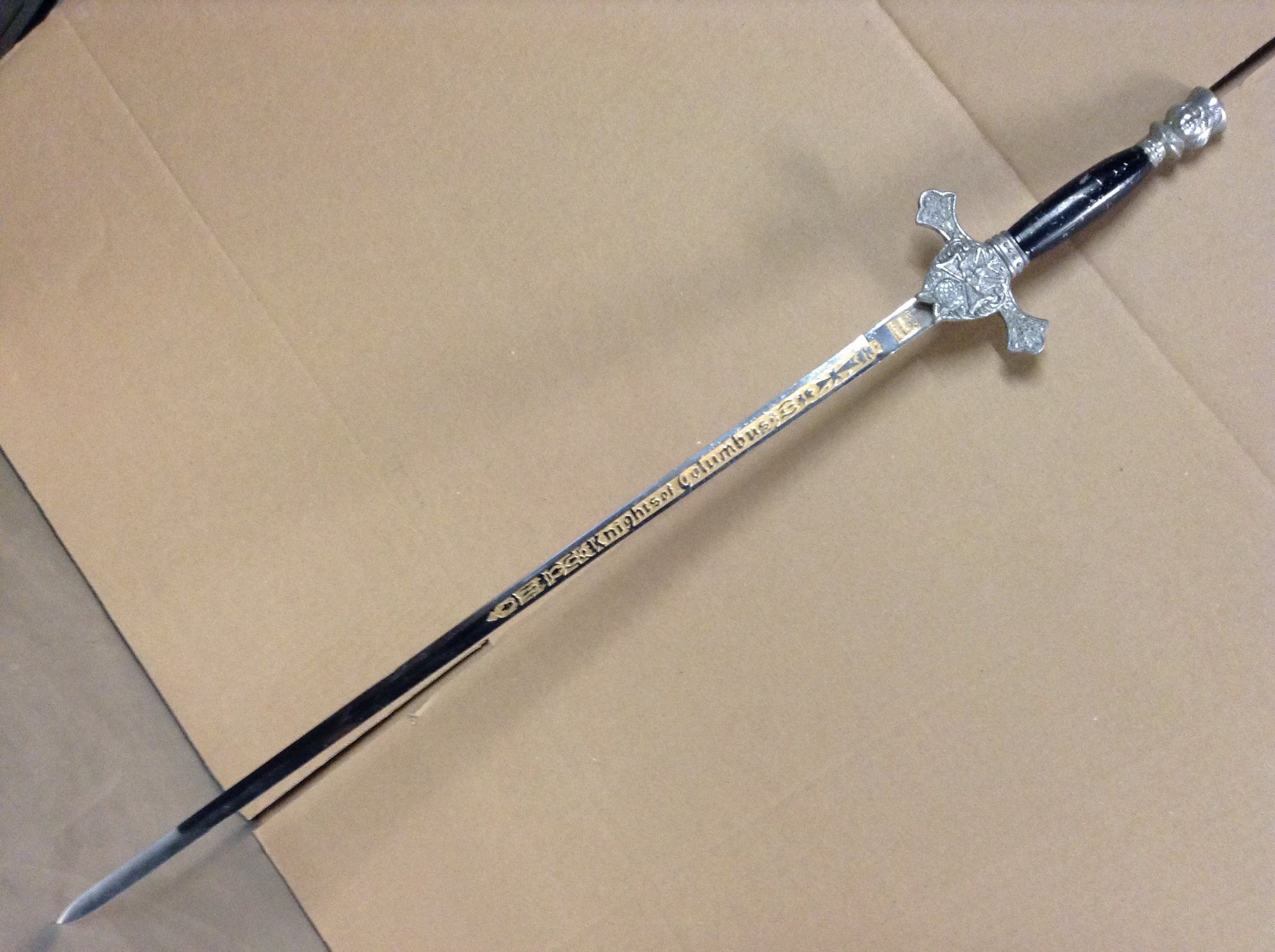 Vintage Knights Of Columbus Ceremonial Sword #3 #3796