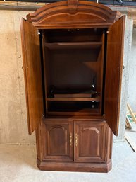 Wood Armoire With A Ton Of Storage