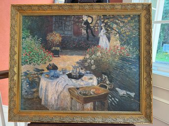 Framed Beautiful Reproduction Of 'the Luncheon' (Le Dejeuner) By Claude Monet
