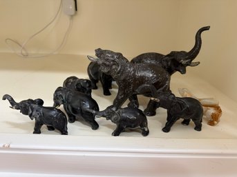Collection Of Iron Elephants