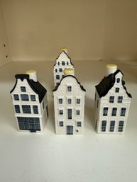 Iconic KLM Delft Blue Miniature Houses