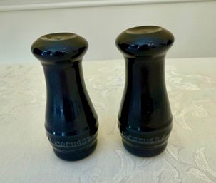 Le Creuset Navy Blue Salt And Pepper Shakers
