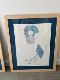 Fabulous Rosamond 'Denim And Silk' - Signed Artwork