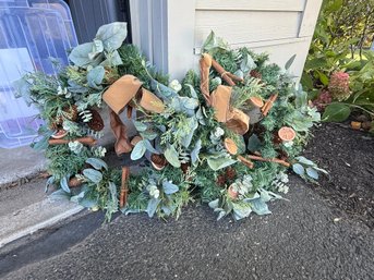 2 Holiday Spice Wreaths - New With Tags