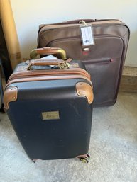 Boyt Leather Like Luggage - 2 Wheel (tilt And Pull) And Bass Carryon Expandable Suitcase
