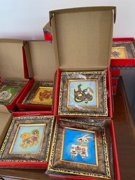 Collection Of New Framed Art Purchased Overseas With Each Box Stating Chinese Traditional Culture