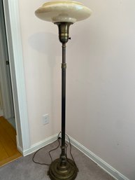 Fabulous Vintage Art Vintage Art Deco Torchiere Floor Lamp And Glass Shade
