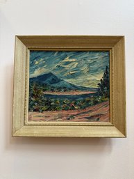 Painting Of Mountain Landscape Impressionist Style