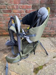 Deuter Kid Comfort Venture Hiking Carrier In The Khaki-turmeric Colorway