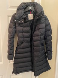 Coveted Moncler Flammette Coat In Black