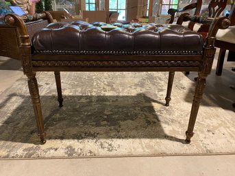 Maitland-smith Tufted Piano Bench With Storage