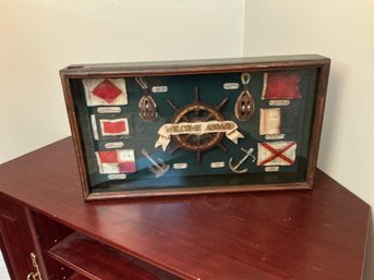 Welcome Aboard Shadow Box
